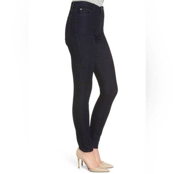 Joe's Jeans High Rise Skinny Jeans Flawless Charlie Maribel Dark Wash Denim 24 - Picture 4 of 12